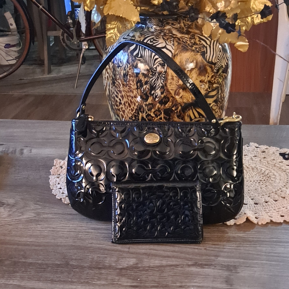 Coach Small Patient Leather wallet & bag